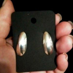 Sterling Silver Domed Earrings